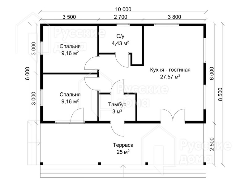 Проект каркасного дома «ДК091»