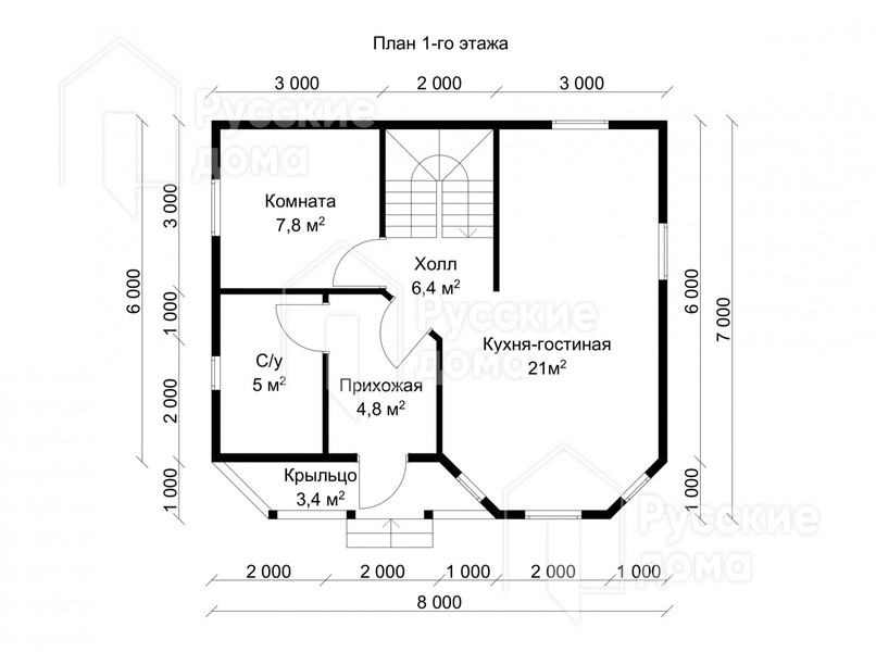 Проект каркасного дома «ДК173»