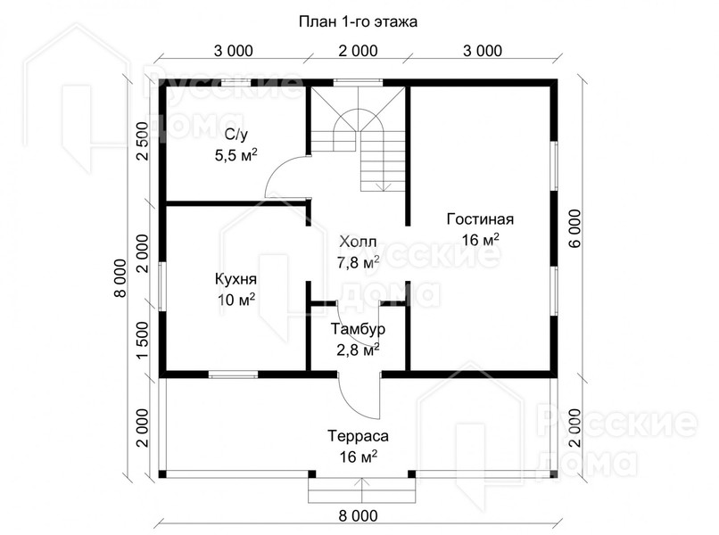 Проект каркасного дома «Краснодар»