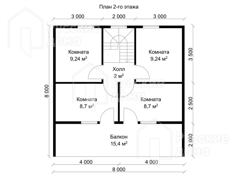 Проект каркасного дома «Краснодар»