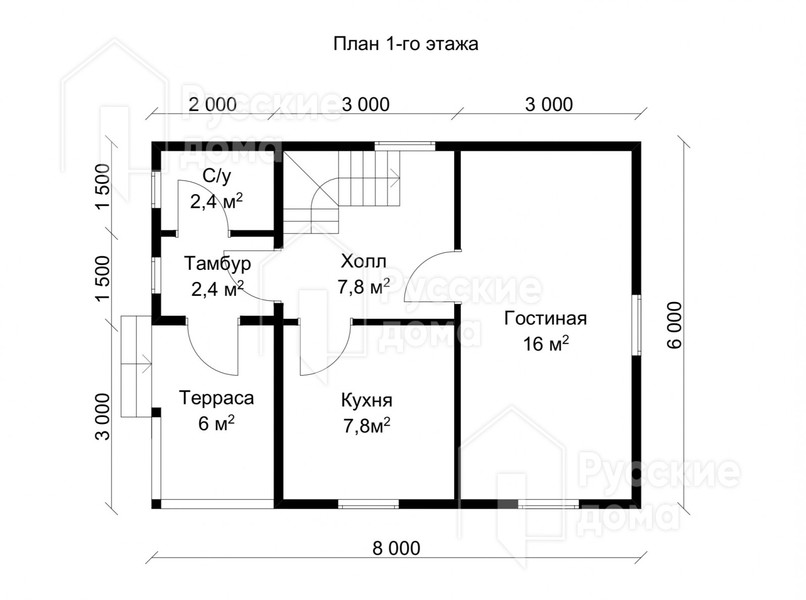 Проект каркасного дома «Самара»