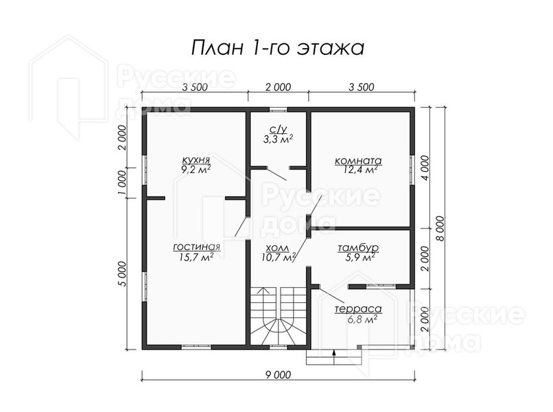 Проект каркасного дома «Владимир»
